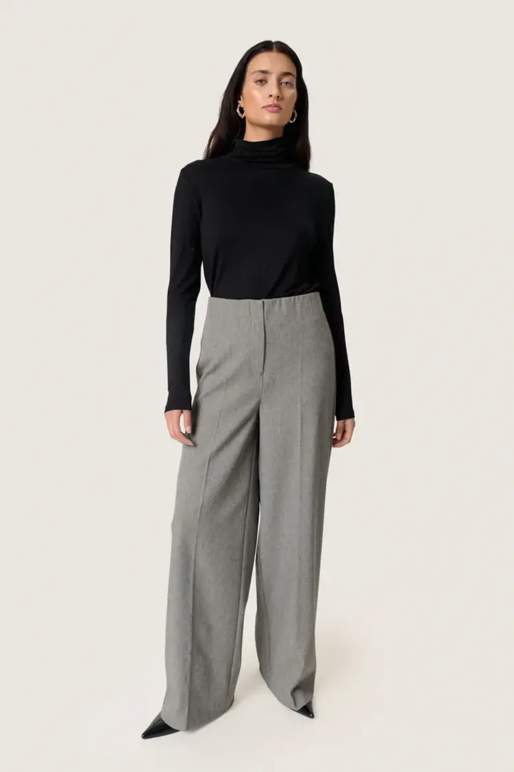 SOAKED IN LUXURY PANTALON CORINNE LILU - GRIS