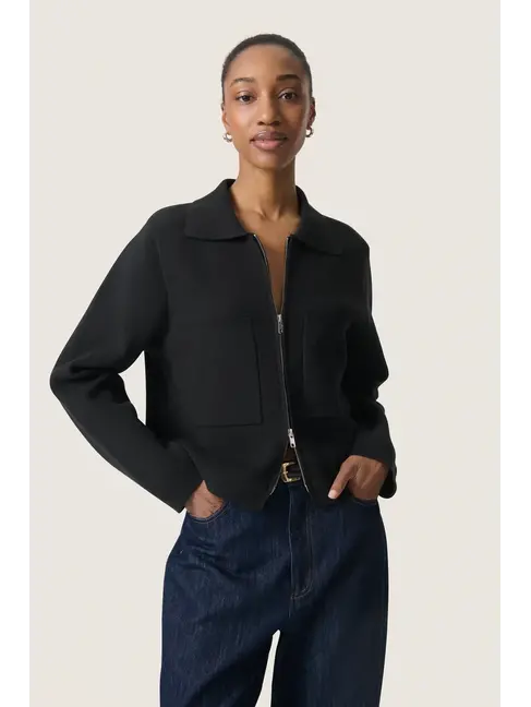 SOAKED IN LUXURY VESTE HAVENA - NOIR