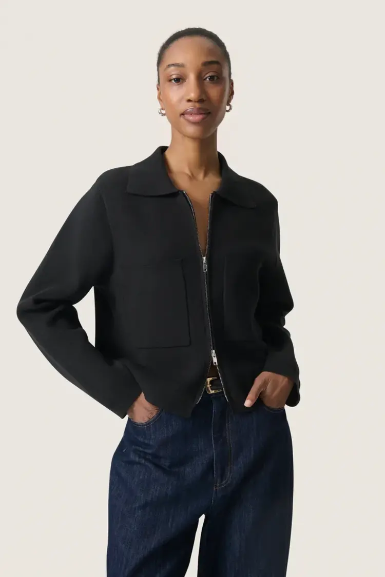 SOAKED IN LUXURY VESTE HAVENA - NOIR