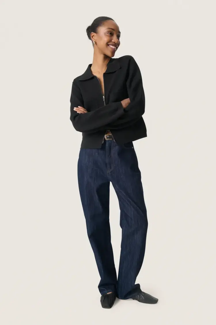 SOAKED IN LUXURY VESTE HAVENA - NOIR