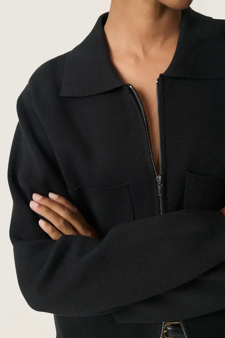 SOAKED IN LUXURY VESTE HAVENA - NOIR