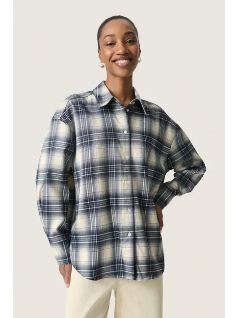 SOAKED IN LUXURY CHEMISE PAMALA - NAVY