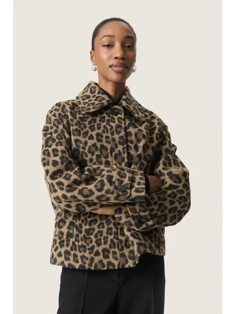 SOAKED IN LUXURY MANTEAU LEONY AKELEJE - LEOPARD