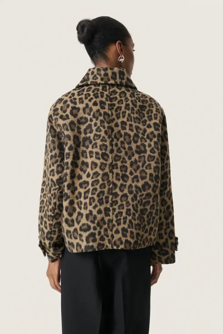 SOAKED IN LUXURY MANTEAU LEONY AKELEJE - LEOPARD