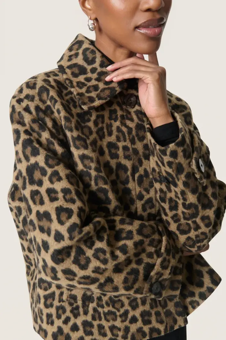 SOAKED IN LUXURY MANTEAU LEONY AKELEJE - LEOPARD
