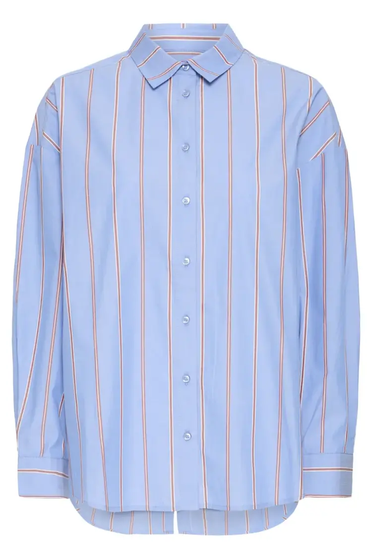ICHI CHEMISE SADIA - BLUE YONDER STRIPE