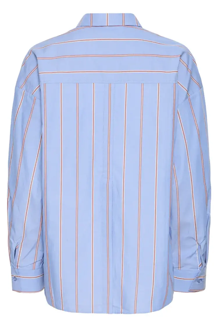 ICHI CHEMISE SADIA - BLUE YONDER STRIPE