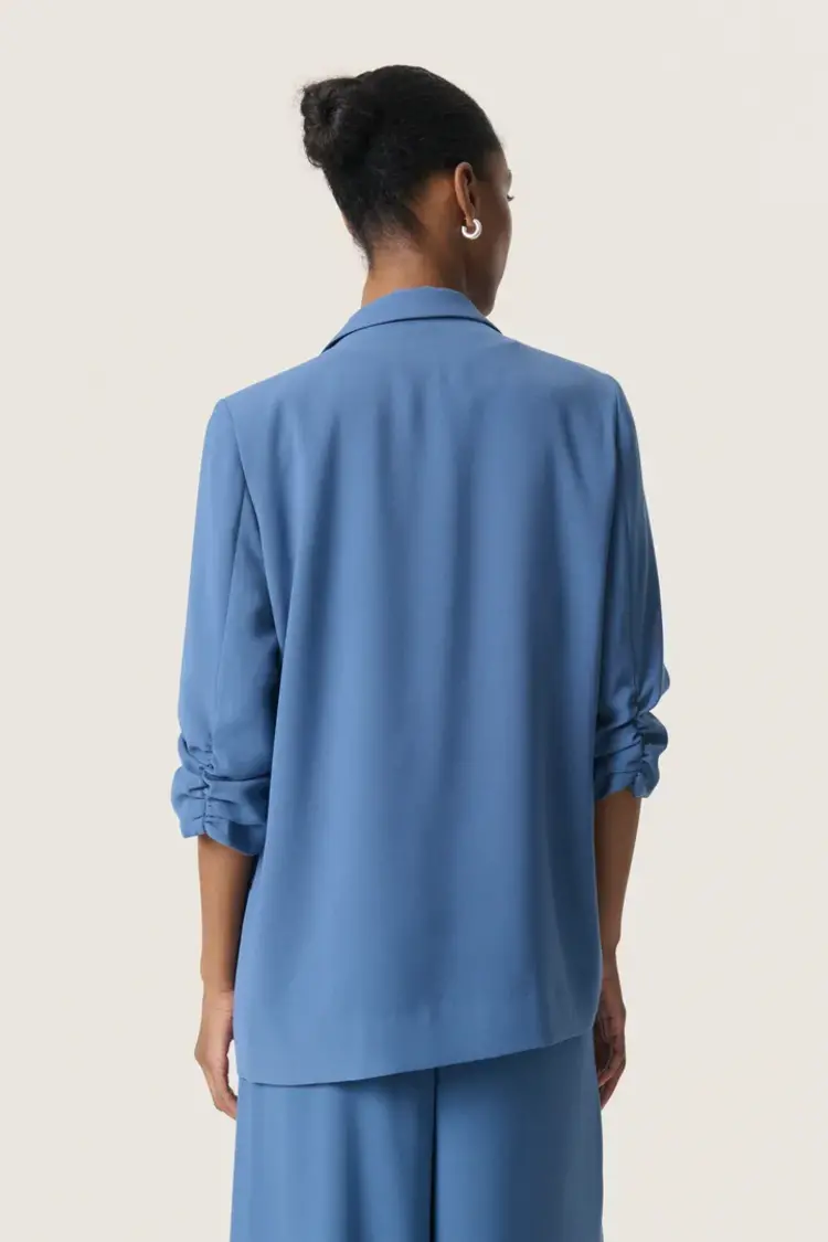 SOAKED IN LUXURY BLAZER SHIRLEY - BIJOU BLUE