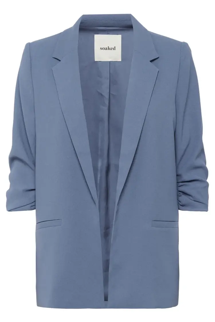 SOAKED IN LUXURY BLAZER SHIRLEY - BIJOU BLUE
