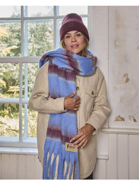 NANA THE BRAND FOULARD GENEVE - LIGNES BLEU/ROUGE