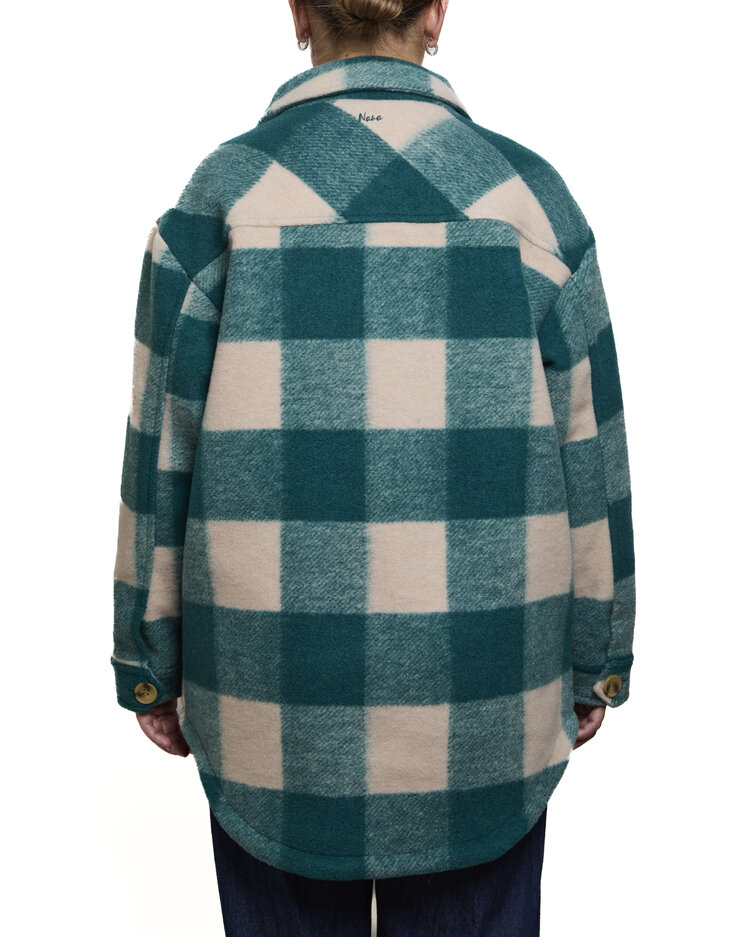 NANA THE BRAND SURCHEMISE ANNABELLE - VERT À CARREAUX