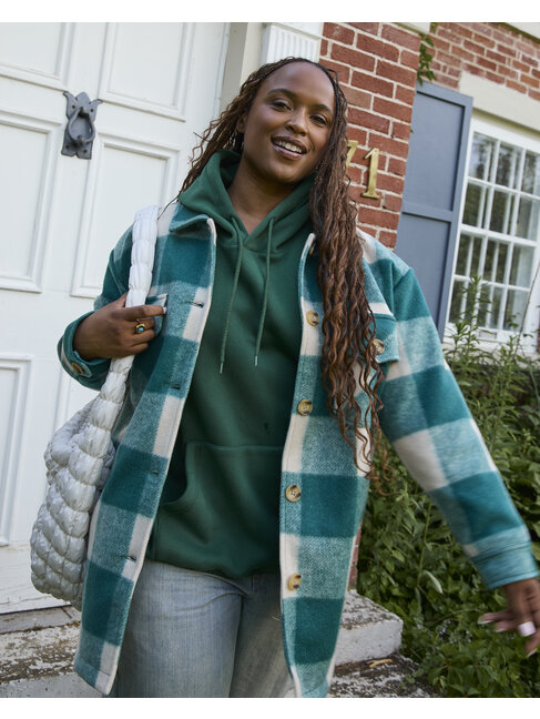 NANA THE BRAND SURCHEMISE ANNABELLE - VERT À CARREAUX