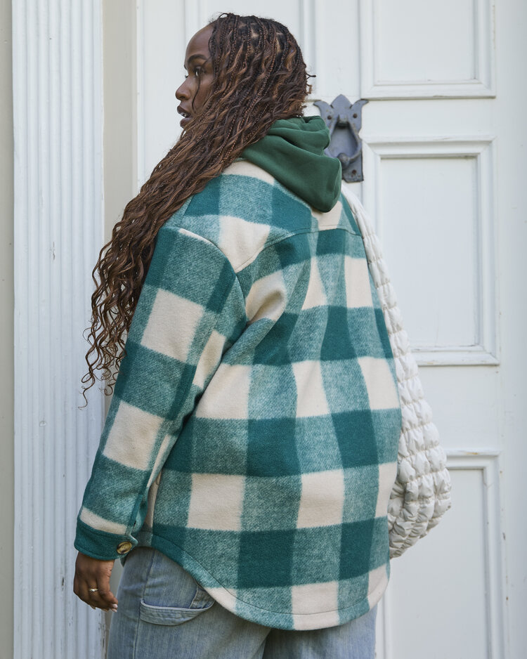 NANA THE BRAND SURCHEMISE ANNABELLE - VERT À CARREAUX