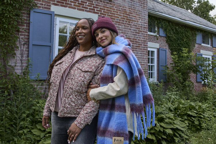 NANA THE BRAND MANTEAU ISABELLA - FLEURS/BOURGOGNE