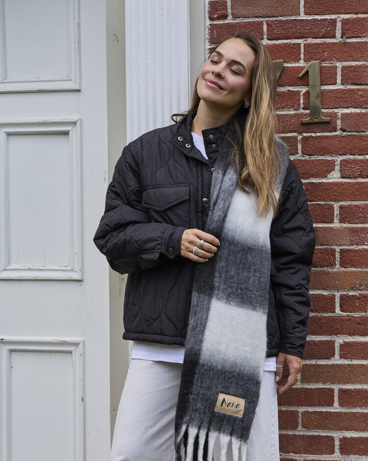 NANA THE BRAND FOULARD GENEVE - NOIR/BLANC