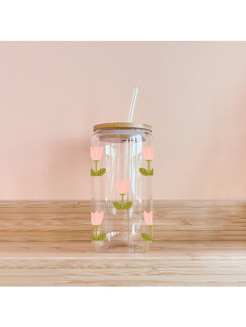 MÕMY VERRE BOHO - TULIPES ROSES