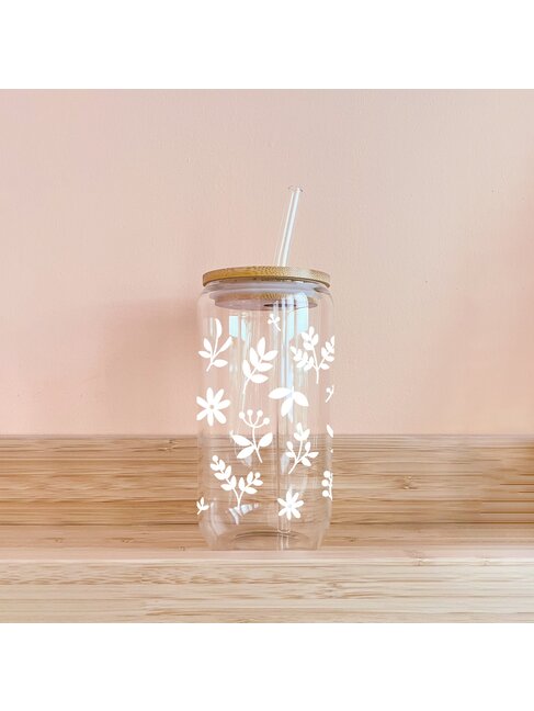 MÕMY VERRE BOHO - FEUILLAGE BLANC