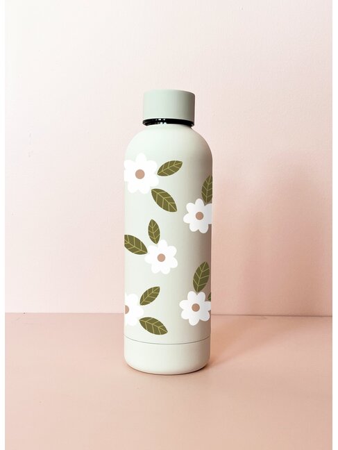MÕMY BOUTEILLE CRÈME - FLEURS MAXI BLANCHES