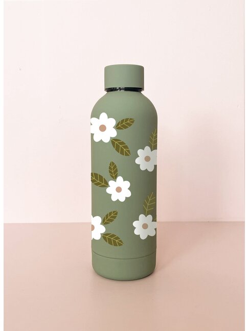 MÕMY BOUTEILLE SAUGE - FLEURS MAXI BLANCHES