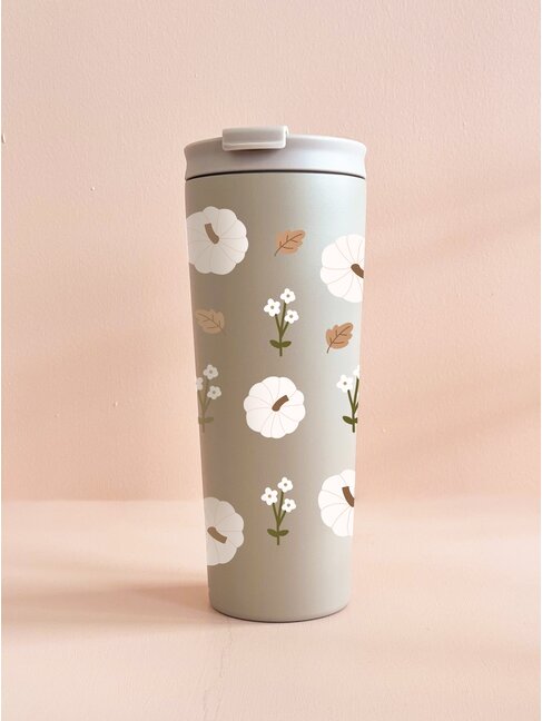 MÕMY GOBELET 24OZ GREIGE - CITROUILLES BLANCHES