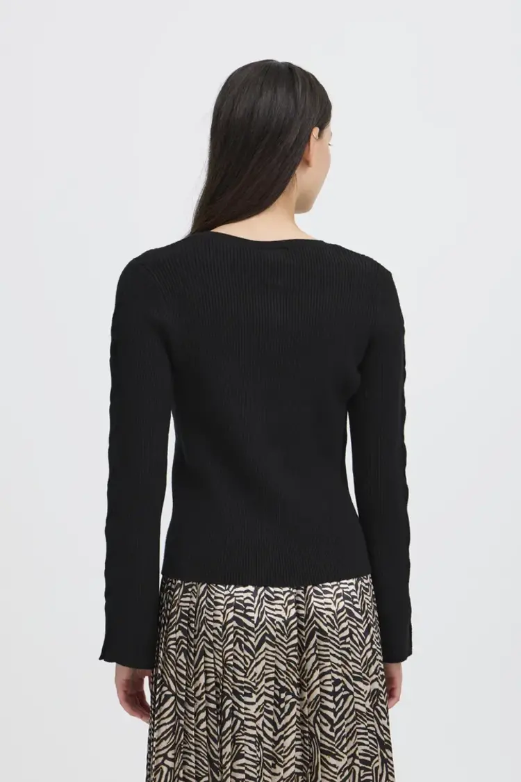 ICHI CARDIGAN DOLLIS - NOIR