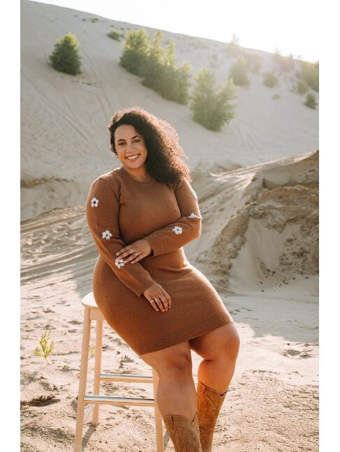 ROSE MATERNITÉ ROBE SAHARA 2.0 - CAFÉ