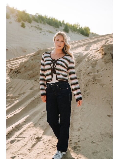 ROSE MATERNITÉ CARDIGAN À BOUCLE - BOHO PASTEL