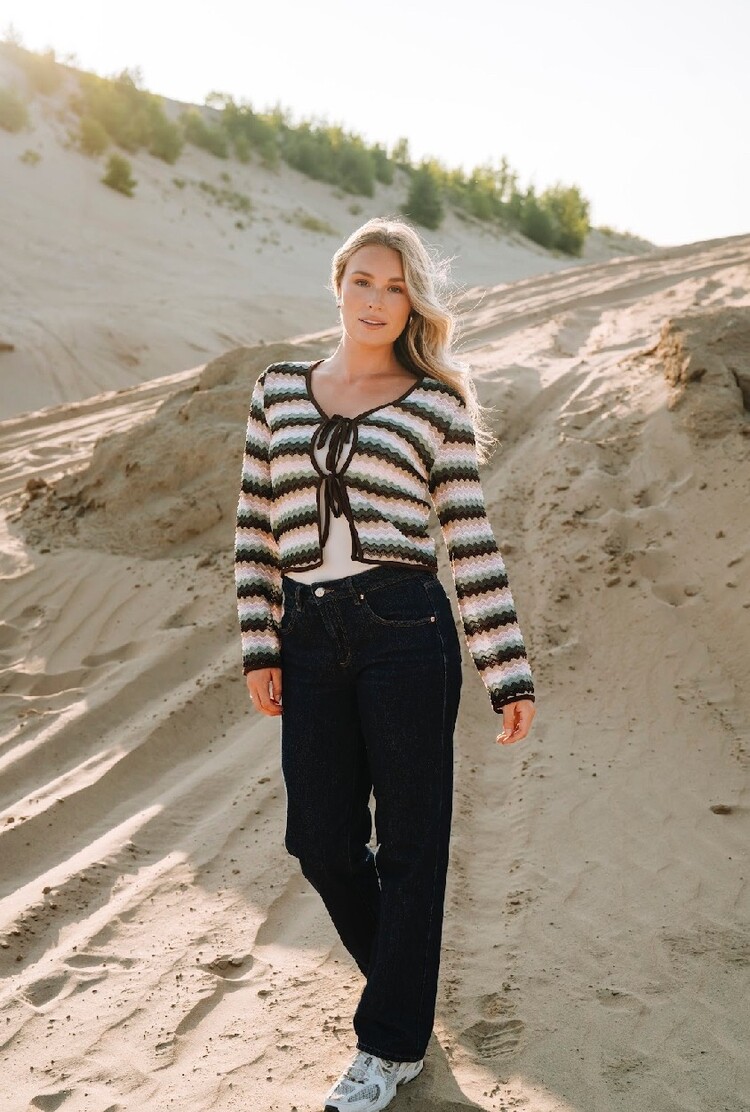 ROSE MATERNITÉ CARDIGAN À BOUCLE - BOHO PASTEL