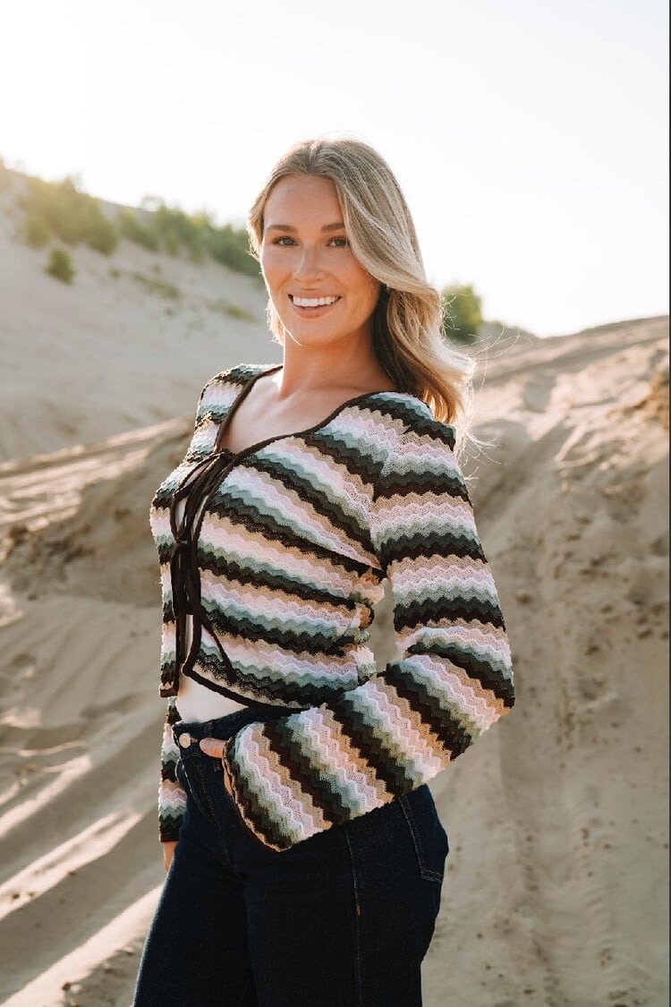 ROSE MATERNITÉ CARDIGAN À BOUCLE - BOHO PASTEL