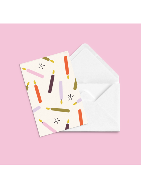 ANNE-JULIE DUDEMAINE CARTE DE SOUHAIT - SOUFFLER LES CHANDELLES