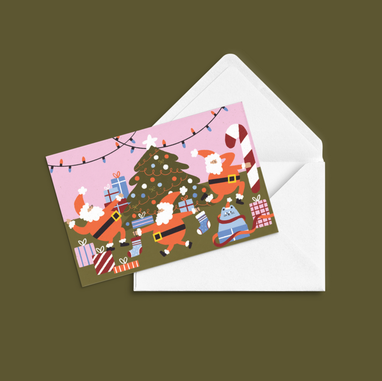 ANNE-JULIE DUDEMAINE CARTE DE SOUHAIT - ATELIER DU PÈRE NOËL