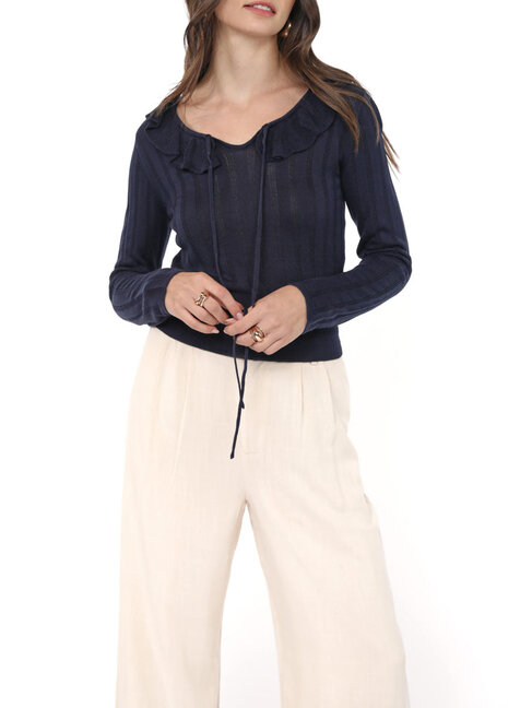 SADIE & SAGE BLOUSE MAGGIE - NAVY