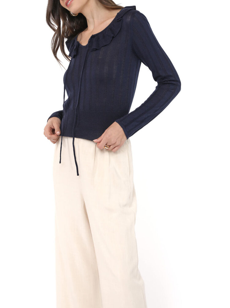 SADIE & SAGE BLOUSE MAGGIE - NAVY