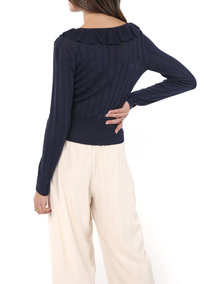 SADIE & SAGE BLOUSE MAGGIE - NAVY