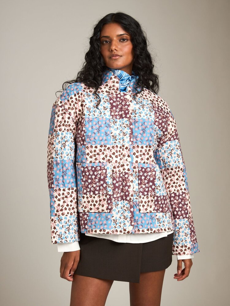 SADIE & SAGE MANTEAU THE COLLECTOR - BLUE MUTI