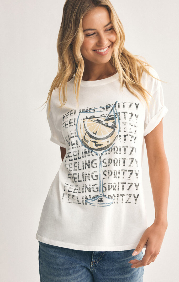 Z SUPPLY T-SHIRT SPRITZY - SEA SALT