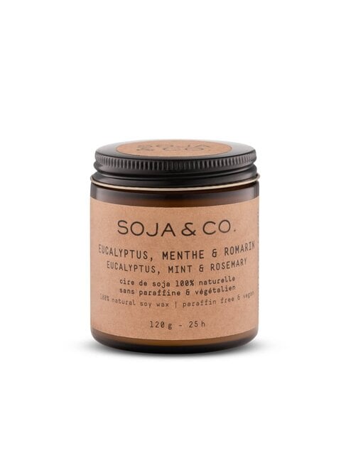 SOJA & CO CHANDELLE EUCALYPTUS, MENTHE & ROMARIN - 4 OZ