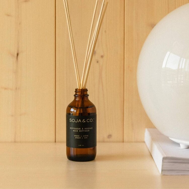 SOJA & CO DIFFUSEUR À ROSEAUX - AMBRE & CHÊNE