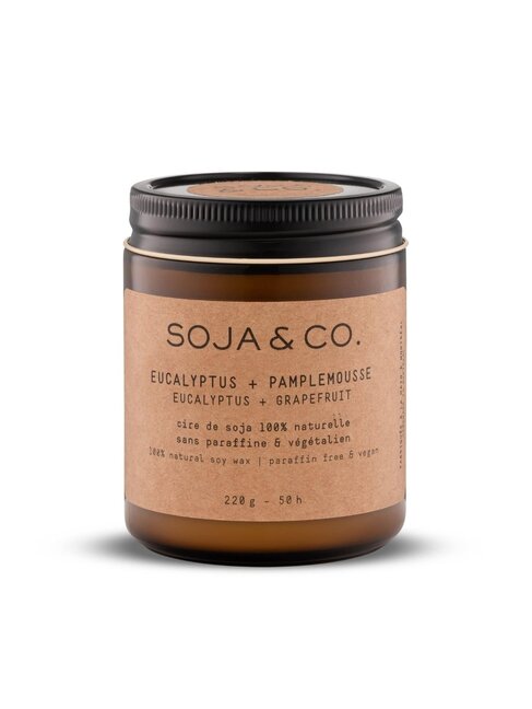 SOJA & CO CHANDELLE EUCALYPTUS & PAMPLEMOUSSE - 8 OZ