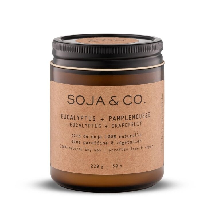 SOJA & CO CHANDELLE EUCALYPTUS & PAMPLEMOUSSE - 8 OZ