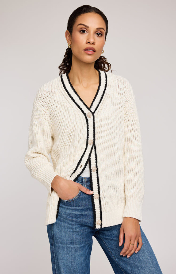 GENTLE FAWN CARDIGAN VIOLA - CREAM