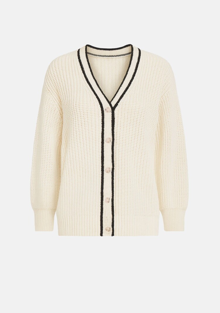 GENTLE FAWN CARDIGAN VIOLA - CREAM