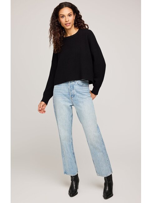 GENTLE FAWN CREWNECK SWEATER AXEL - BLACK