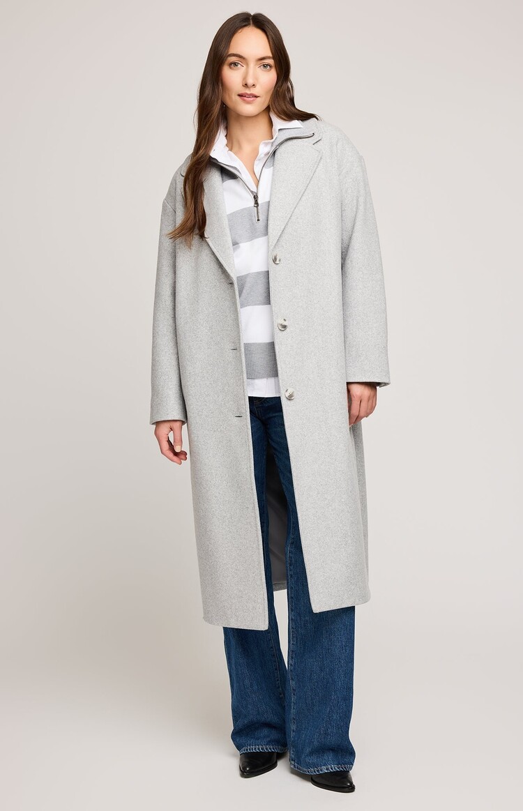 GENTLE FAWN COAT AGATHA - HEATHER GREY