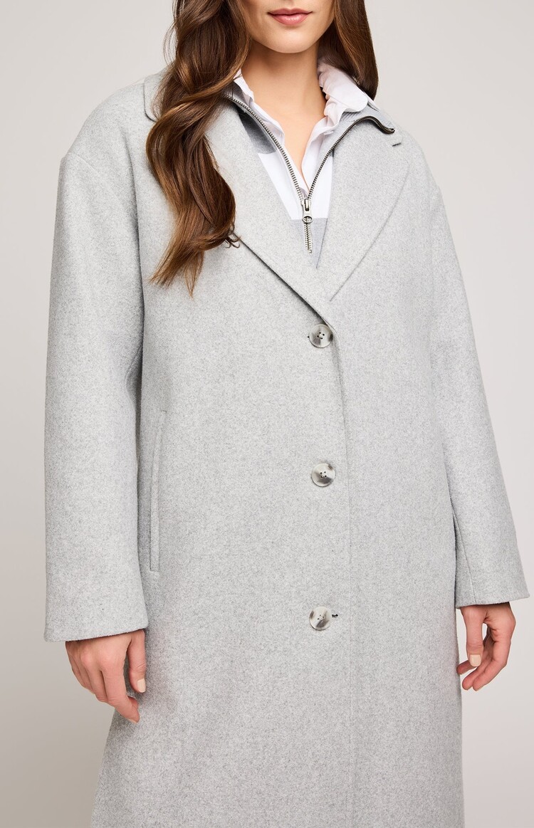 GENTLE FAWN COAT AGATHA - HEATHER GREY