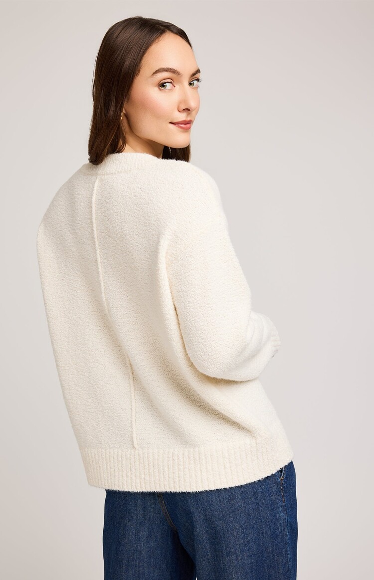 GENTLE FAWN V-NECK SWEATER TILDA - CREAM