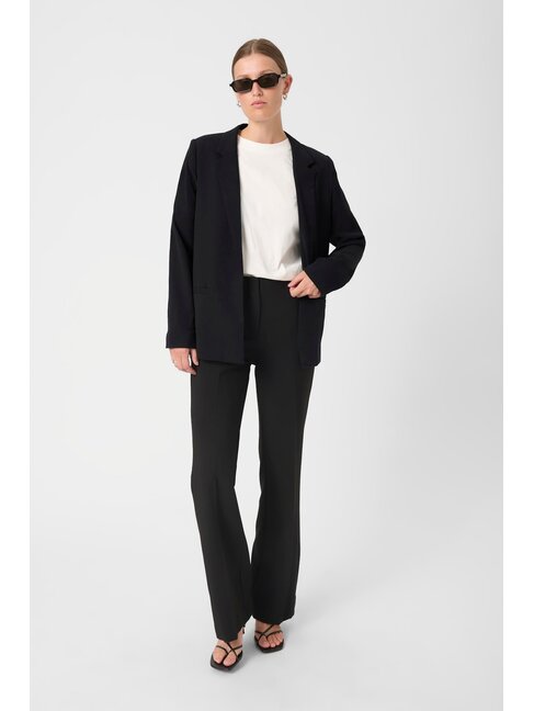 SOAKED IN LUXURY VESTON SHIRLEY MANCHES LONGUES - NOIR