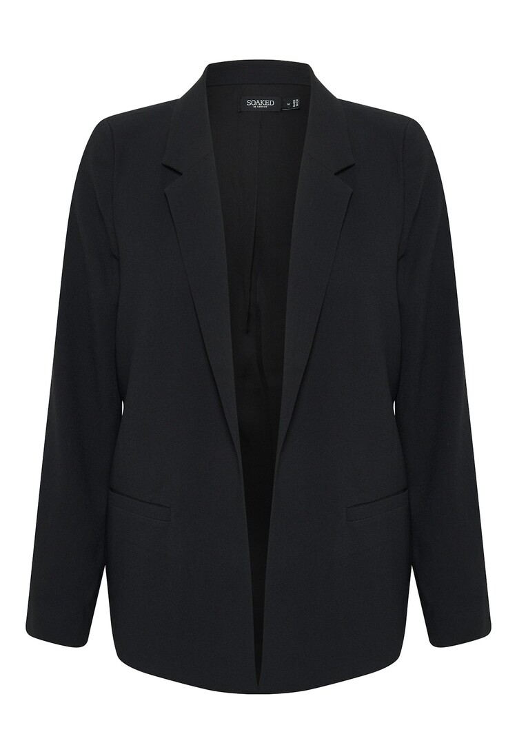 SOAKED IN LUXURY VESTON SHIRLEY MANCHES LONGUES - NOIR