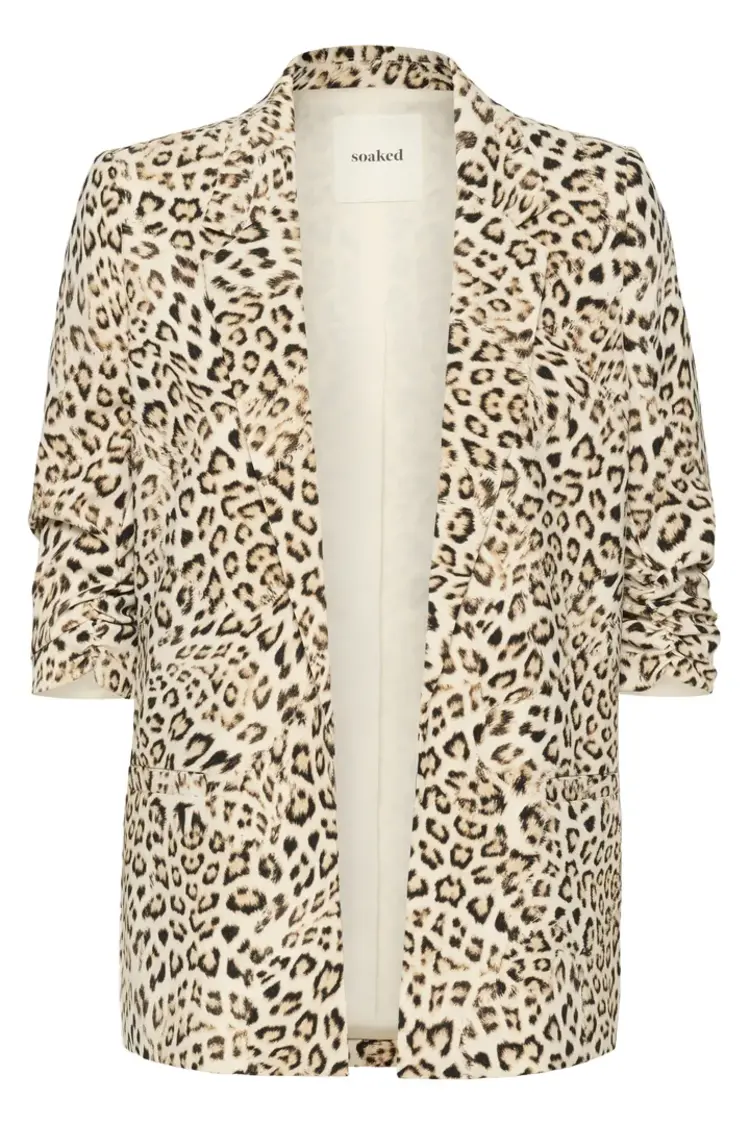 SOAKED IN LUXURY VESTON SHIRLEY - LEOPARD PRINT
