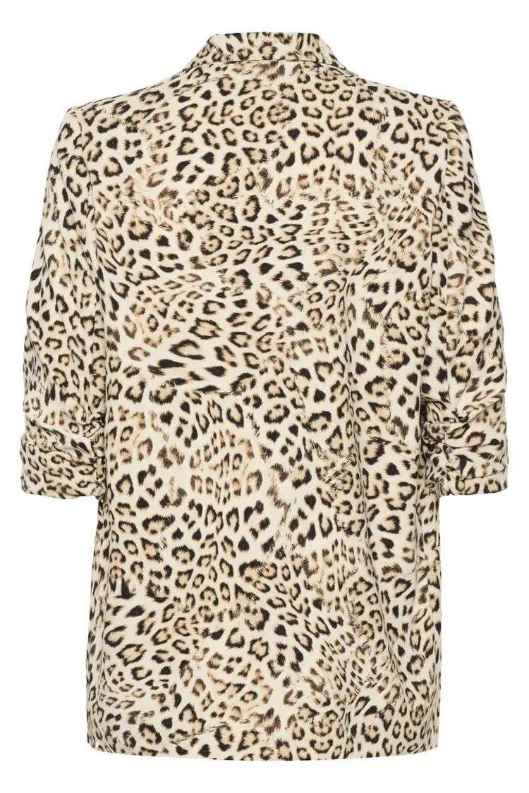 SOAKED IN LUXURY VESTON SHIRLEY - LEOPARD PRINT